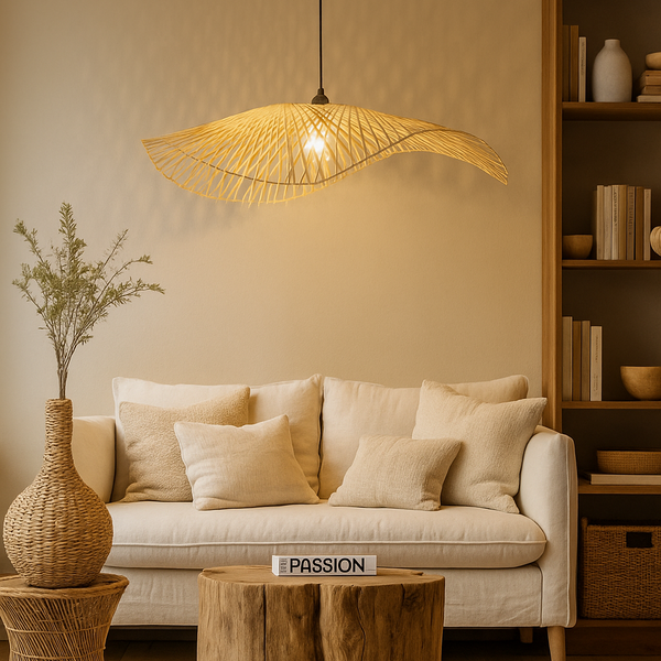 CGC TULUL Extra Large 80 cm Hand Made Bamboo Easy Fit Lampshade