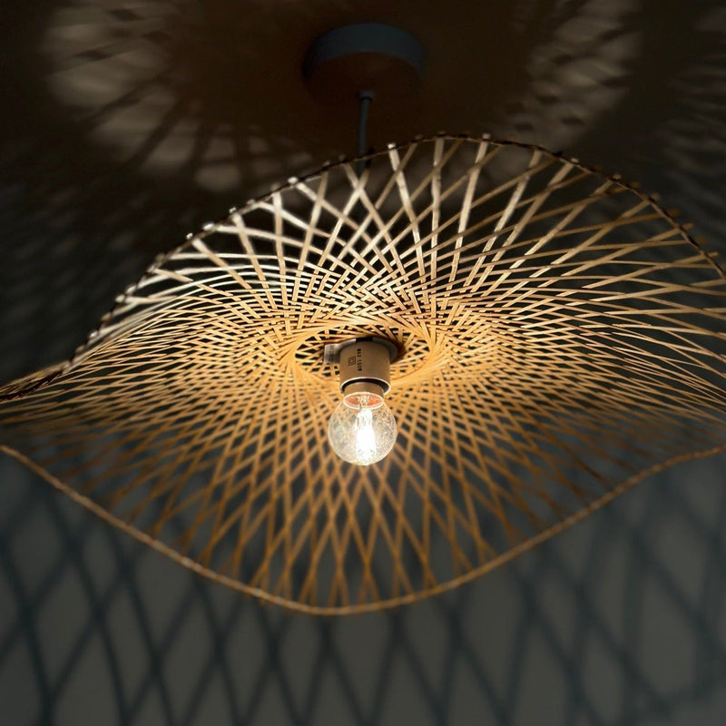 CGC TULUL Large 56 cm Hand Made Bamboo Easy Fit Lampshade