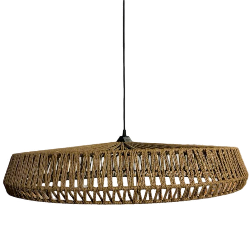 CGC Extra Large 70cm Natural String Woven Round Easy Fit Lampshade